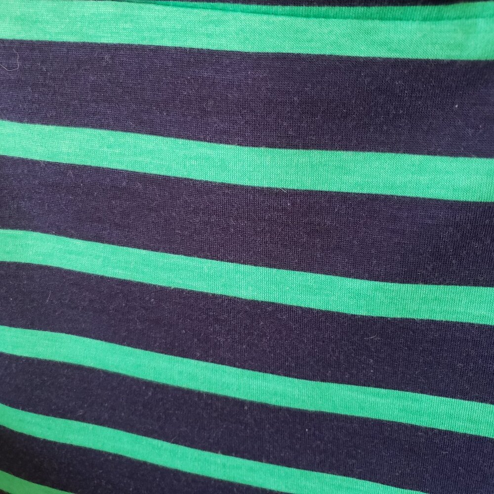 Blue Horizontal Striped Maxi Skirt - Picture 3 of 8